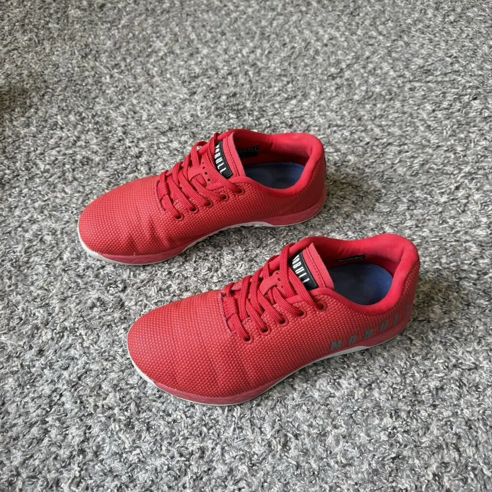 Nobull Womens Size 9 Outwork SuperFabric Trainer Red Athletic Shoe Sneaker READ
